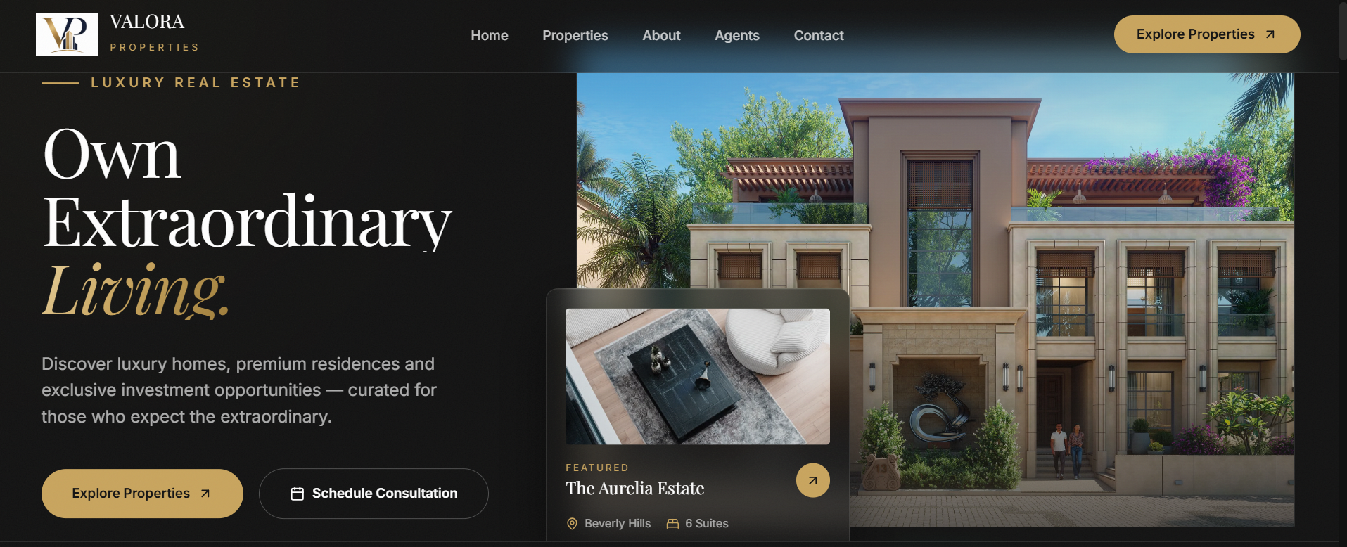 Valora Properties — REAL ESTATE project by JetAni