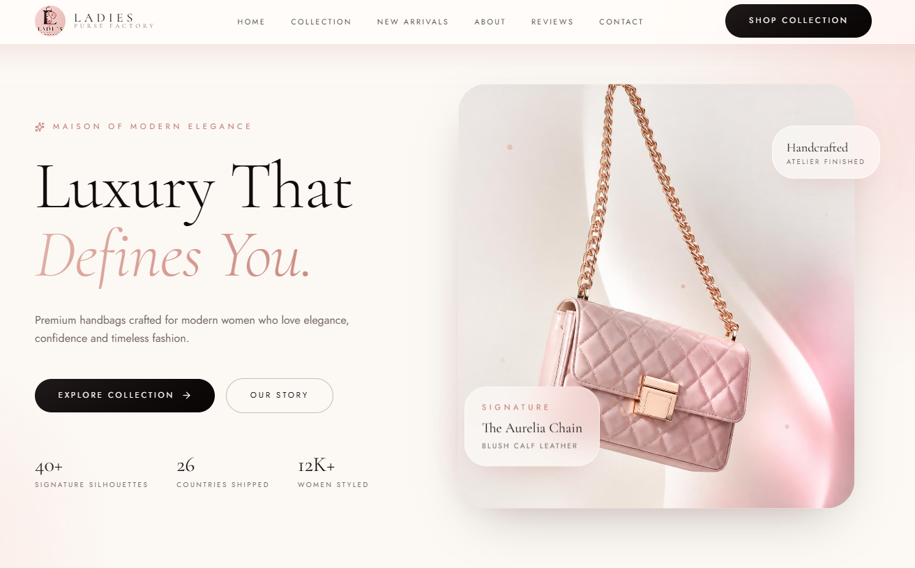 Ladies Purse Factory — Luxury Manufacturing project by JetAni
